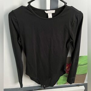 Black long sleeve body suit